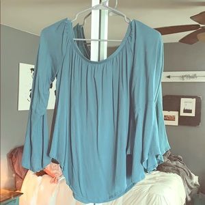 Off the shoulder Flowy blouse